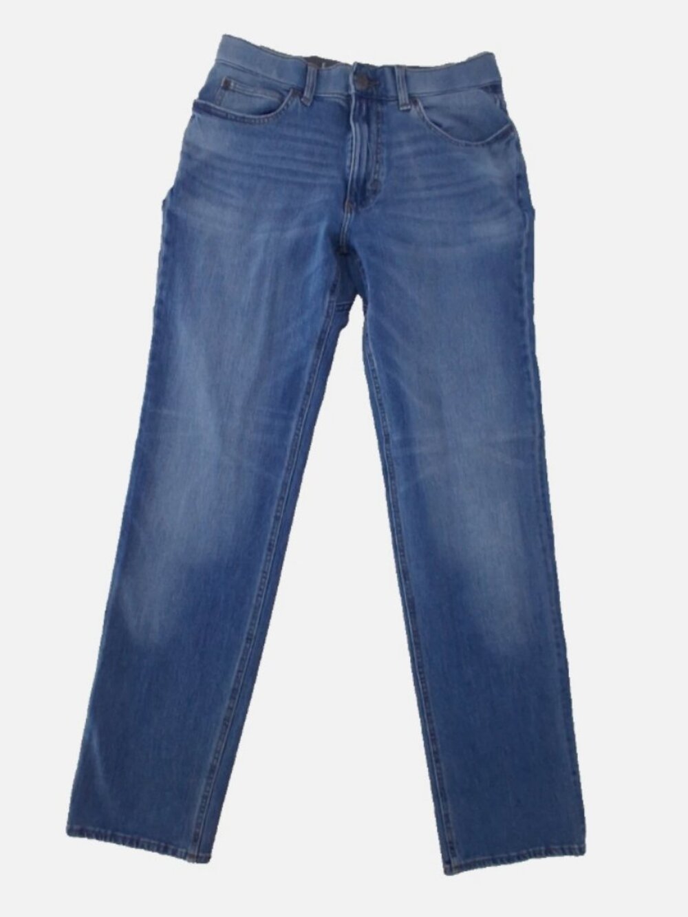 Lee Extreme Motion Jeans Mens 32x34(fits 32x32) Slim Straight Nice Fade Blue